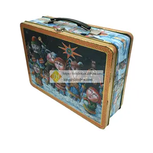 JH Custom size wholesale plain lunch tin box