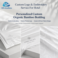 Cloudland OEKO-TEX Standard 100 BSCI Audited 400TC Silky Soft Breathable Modern Eco-Friendly Natural Bamboo Fiber Hotel Bedding