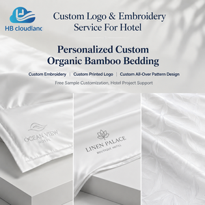 Ropa de Cama de <span class=keywords><strong>Hotel</strong></span> de Fibra de Bambú Natural, Ecológica, Moderna, Transpirable, Suave y Sedosa, 400 Hilos, con Certificación OEKO-TEX Standard 100 y BSCI, de Cloudland - Product Image 4