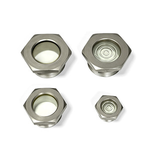 Vitre d'observation filetée frittée Zhehua Vision, norme nationale, pour l'observation du niveau d'huile hydraulique à température ambiante - Product Image 1