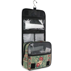 Nouvelle Arrivée Trousse de Toilette de Voyage Suspendue Hawaïenne Grande, Imprimée sur Mesure, Imperméable, Pliable, avec Fermeture Éclair et Poignée Souple - Product Image 2