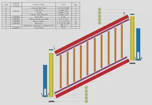 Balustrade de protection d'<span class=keywords><strong>escalier</strong></span> en plastique <span class=keywords><strong>vinyle</strong></span>, plastique et PVC, barrière de sécurité, vente en gros, ° - Product Image 6
