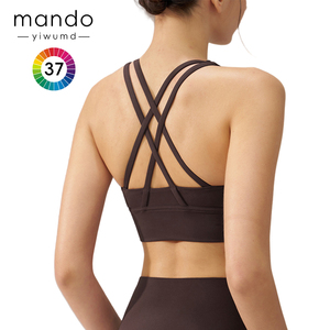 Soutien-gorge de sport croisé à impact élevé pour femmes avec ascenseur maximal rembourré Fitness Yoga Wear XS Size Spandex Doublure Pilates Training - Product Image 5