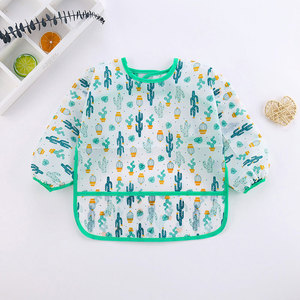 SUNNUO Nuovo Bavaglino Impermeabile per Bambini OEM Personalizzato all'Ingrosso Stampato di Alta Qualità Riutilizzabile a Maniche Lunghe Carino - Product Image 2