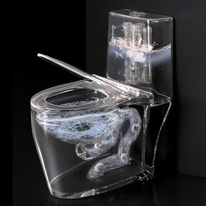 Inodoro de Cerámica con Acabado Mármol para Baño, Montado en el Suelo, con Válvula de Descarga WDI - Product Image 5