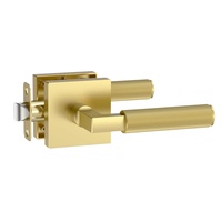 Poignée de porte extérieure robuste en alliage de zinc avec serrure, pour chambre, salle de bain, cuisine, ambidextre, installation facile