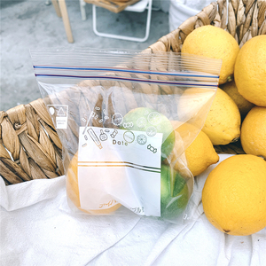 Hot sale custom small transparent printed stand up <b>zip</b> lock plastic <b>bags</b> reclosable zipper <b>bag</b> clear for food package with logo - Product Image 4