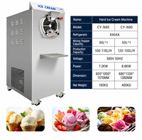 Desktop Hard Ice Cream Making Machine Digitale besturing Commerciële Gelato Sorbet Bevroren Yoghurt Batch Freezer Machine