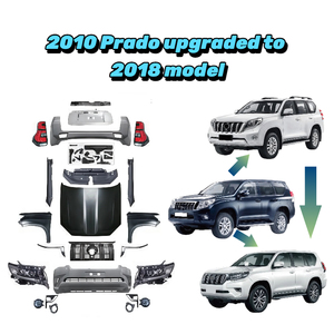 ราคาโรงงาน อุปกรณ์ตกแต่งรถยนต์สำหรับ Toyota <span class=keywords><strong>Land</strong></span> <span class=keywords><strong>Cruiser</strong></span> <span class=keywords><strong>Prado</strong></span> 2010 อัพเกรดเป็นรุ่น <span class=keywords><strong>Prado</strong></span> <span class=keywords><strong>2018</strong></span> ชุดแต่งรอบคัน กันชน - Product Image 1