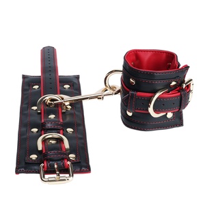 Esposas Acolchadas con Bloqueo para Principiantes, de Cuero de Microfibra, para Juegos Eróticos de BDSM para Adultos, Tienda de Dropshipping - Product Image 4