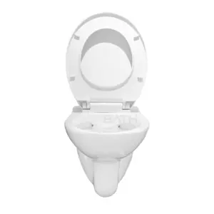 ORTONBATH Rimless Round Germany Concealed Cistern Economical Toilet Bowl Water Closet Dual-Flush Wall Hung Toilet