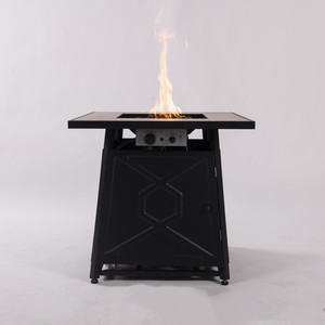 Mesa <span class=keywords><strong>de</strong></span> <span class=keywords><strong>gas</strong></span> propano para jardín o balcón <span class=keywords><strong>con</strong></span> quemador <span class=keywords><strong>de</strong></span> <span class=keywords><strong>gas</strong></span> y <span class=keywords><strong>piedras</strong></span> <span class=keywords><strong>de</strong></span> lava para patio exterior - Product Image 5