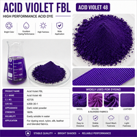 LIECHEN Colorant Acide Violet FBL pour Impression Textile, Poudre Colorante V-48 pour Tissus Polyester et Laine, Teinture Vêtements Acide Violet Lotus CAS