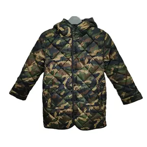 Jaket motif tentara militer, jaket smock parka tempur reversibel