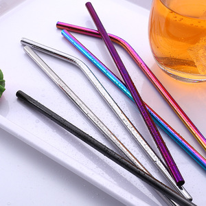 304 stainless steel <b>straw</b> set, food grade color-plated <b>metal</b> <b>straw</b>, milk tea <b>straw</b>. - Product Image 2
