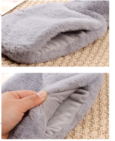 Sac à eau chaude en PVC, couverture douce et confortable, pour l'hiver et la chaleur, réutilisable, 1000/2000ML, chauffe-eau avec couvercle en peluche