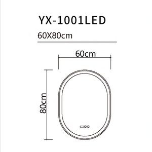 Arch Oval <b>Bathroom</b> Anti Fog Smart <b>Mirror</b> Illuminated Led Vanity <b>Mirror</b> for Hotel <b>Bathroom</b> - Product Image 2