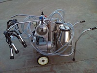 Nouvelle machine à traire portable durable entièrement automatique pour les grandes fermes laitières Appareil mobile pour la traite des vaches