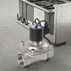 Válvula de bola de latón de cierre normal de alta temperatura con solenoide para medios líquidos (agua, gas, aceite) compatible con DC12V 24V AC110V 220V - Product Image 3