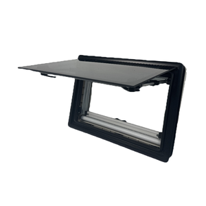 Ventana de bisagra lateral para caravana de 800x400mm, ventana plana de ángulo recto para caravana con redes a prueba de insectos y cortinas opacas - Product Image 2