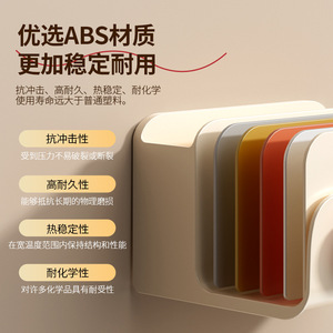 Hair Dryer Holder Wall Mounted Matte White Durable Bathroom Storage Rack - Product Image 4