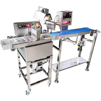 Petite machine commerciale d'enrobe de chocolat de revêtement de bâton de gaufrette de biscuit de dessus de table avec le tunnel de refroidissement fabriqué en Chine