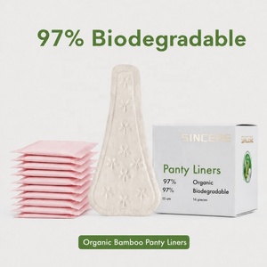 SINCERE - <span class=keywords><strong>Toallas</strong></span> Sanitarias de Fibra de Bambú en Forma de T, Ultrafinas, Ligeras, Absorbentes, Transpirables, Plegables, Biodegradables - Product Image 1