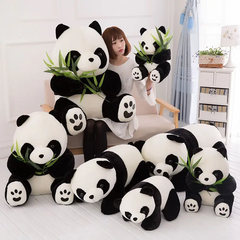 Jouets en peluche Panda en peluche, Animal doux, mignon, pour enfants, poupée géante, bébé