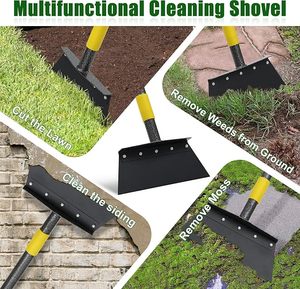 Multi Functional Flat Shovel Long Handle Manual Weeder Heavy-duty Metal Flooring and Gardening <b>Tools</b> - Product Image 3