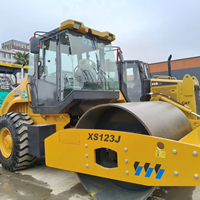 Compacteur à tambour unique XS123J, rouleau compresseur hydraulique de 12 tonnes à tambour unique à vendre