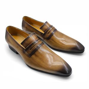 Chaussures habillées et richelieu grande taille de nouveau modèle vente directe et en gros de chaussures décontractées formelles en cuir véritable pour hommes - Product Image 4