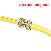 1/2 pouces en laiton joints de tuyau d'eau Agriculture jardin Irrigation tuyau réparation connecteurs raccords de tuyauterie en laiton