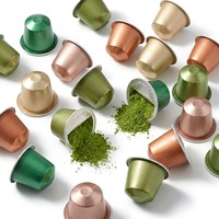 Cápsulas de Matcha al por Mayor a Precio de Fábrica, Grado 1A-7A, Etiqueta Personalizada para la Industria de Bebidas y Cafeterías, Compatible con Máquinas de Cápsulas