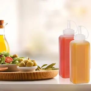 Food Grade PE Material Multifunctional Temperature Resistance Plastic Sauce Bottle Squeeze Bottles
