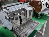 Machine à expresso semi-automatique à double chaudière, machines à expresso manuelles pour café et bistrot