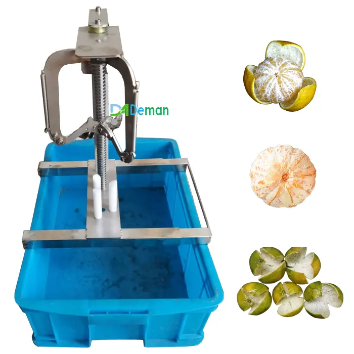 Mesin pengupas jeruk manual, mesin pemotong buah jeruk tangerine segar kumquat mengupas