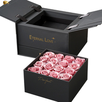 Nouveaux produits à succès, boîtes à amour, arrangement, bon prix, grande boîte à fleurs carrée en forme de cœur, surprise