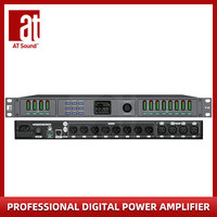 Procesador de Audio T48, 4 Entradas y 8 Salidas, Procesador de Audio Profesional para Equipos de Sonido de Escenario, Sistema de Línea de Altavoces