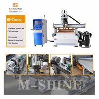 M-SHINE Router CNC de Alta Resistencia 1325 para Tallado 3D en Madera, Mesa de Vacío con Enfriamiento por Agua y Plataforma Templada de 8MM, Máquina de Escultura 3D para Trabajos en Madera