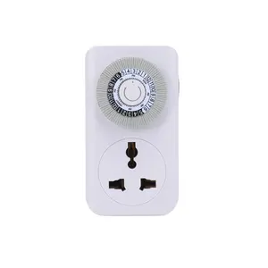 24 Hours High Quality Programmable Digital Timer Mechanical Timer Switch Sockets