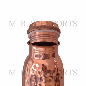 Wholesale 100% Export Quality 32Oz Copper Water <b>Bottle</b> with Hammered Design and Lid Leak-Proof for Gym Use - Product Image 1