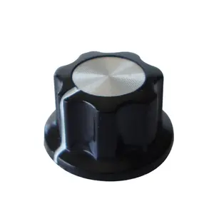 Perilla de control de volumen de audio, perilla de potenciómetros, color negro, serie 5005