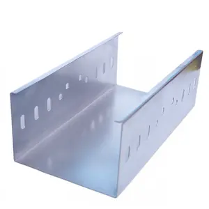 metal cable trunking sizes pre-galvanized solid through cable tray with cover