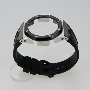 GA2100 Mod Kit Boîtier en acier inoxydable 316L avec bracelet de montre en silicone Vis en or rose pour boîtier de montre GA-<span class=keywords><strong>2100</strong></span> - Product Image 2