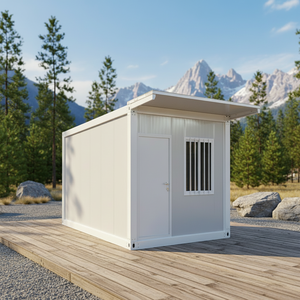 Casa Contenedor Prefabricada Móvil Plegable de Dos Dormitorios Pequeña, Panel Sándwich de Acero, Diseño Moderno, Transpirable y Duradero - Product Image 1