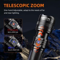 Linterna Industrial Brillante con Zoom, Recargable, LED, Cuerpo de Aleación de Aluminio, Clasificación IP44, 890 Lúmenes, Ra90, 5000K, Luz Diurna, Venta al Por Mayor