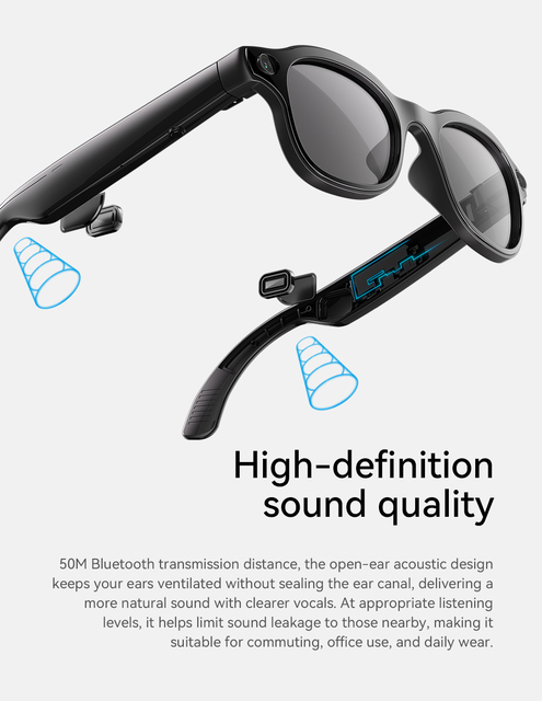Factory Direct Customizable AI Meta Smart Glasses Waterproof Photochromic Sunglasses with Photo Video Capture Call Functionality