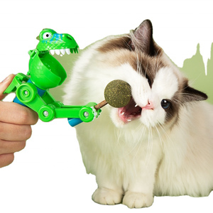 Juguete para gato de hierba gatera, piruleta de juguete para gato, boca grande, dinosaurio, juguete para gato Tiktok divertido - Product Image 1