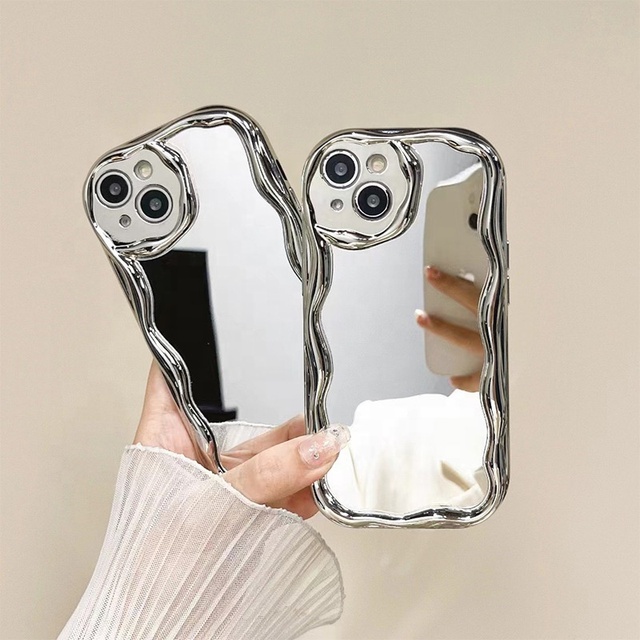 New Design Electroplated Mirror TPU Anti-Drop Mobile Phone Case for iPhone 17 16 15 14 Pro Max with Full Coverage Camera Lens