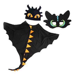 Capas de Dragón para Niños MS Dinosaur, Disfraces para Fiestas de Halloween, Día del Niño, Accesorios de Disfraces con Máscaras - Product Image 2